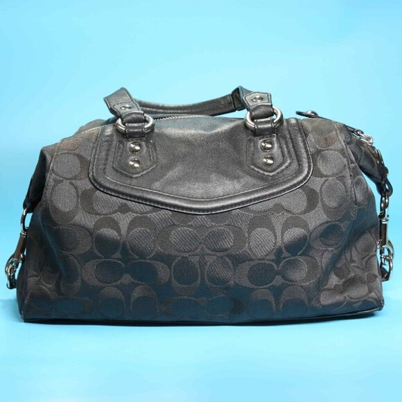 EUC! Coach Signature Black Ashley Satchel - J1261-F19242 - Picture 2 of 10